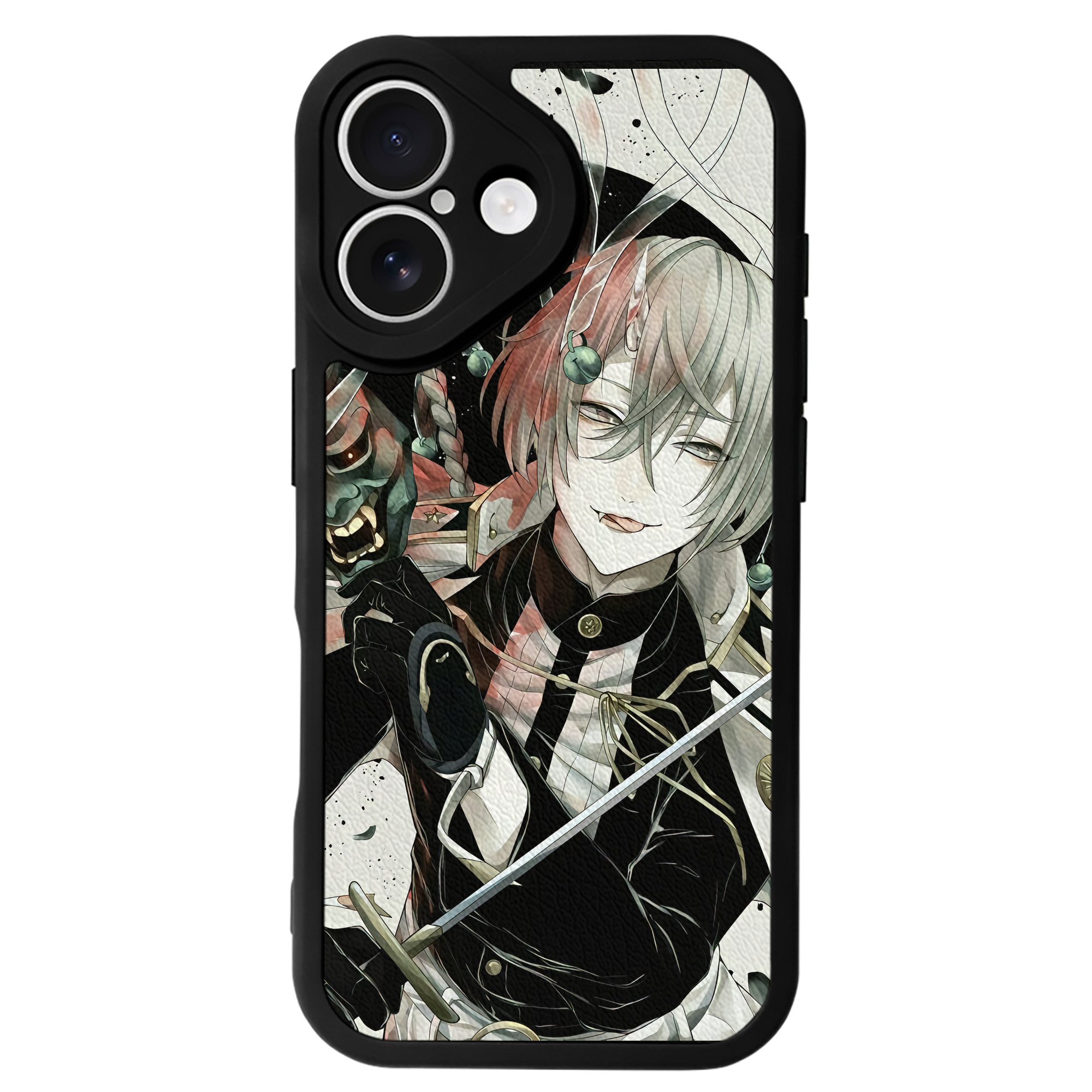 （画像用） 刀剣乱舞 Touken Ranbu 【iPhone 16シリーズ対応】シリコンスマホケース（レザー調） 材質：シリコン
